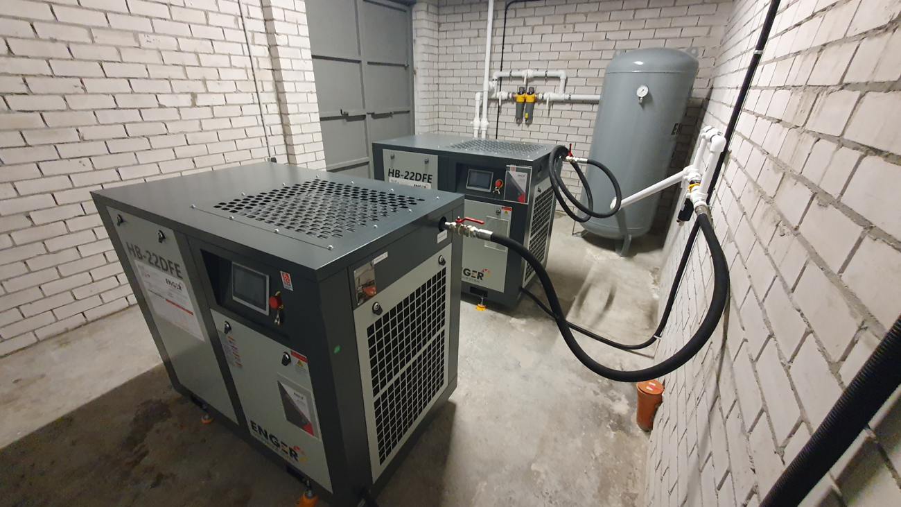 Проект - Винтовой компрессор Enger HB-22DFE 8 для ООО ПО И.К.П